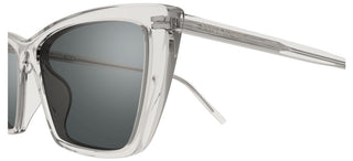 Saint Laurent Mica Thin Sun Sl 737 Women Transparent Squared Sunglasses