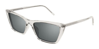 Saint Laurent Mica Thin Sun Sl 737 Women Transparent Squared Sunglasses