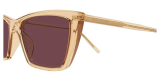 Saint Laurent Mica Thin Sun Sl 737 Women Yellow Squared Sunglasses