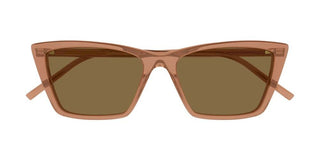 Saint Laurent MICA THIN SUN SL 737 women Brown Squared Sunglasses