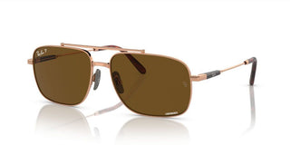 Ray-Ban MICHAEL TITANIUM RB 8096 unisex Brown Geometric Sunglasses