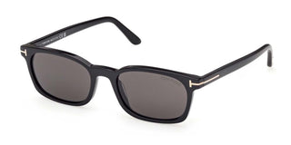Tom Ford MILES-02 FT1300 unisex Black Rectangle Sunglasses