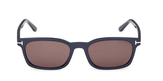 Tom Ford MILES-02 FT1300 unisex Blue Rectangle Sunglasses