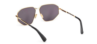 Max Mara Miller 4 Mm0143 Unisex Gold Geometric Sunglasses