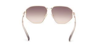 Max Mara Miller 4 Mm0143 Unisex Gold Geometric Sunglasses