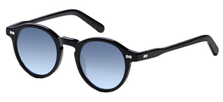 Moscot Miltzen Base 2 - Whit Denim Blue Unisex Black Geometric Sunglasses