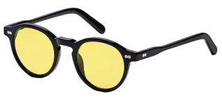 Moscot Miltzen Base 2 - Whit Mellow Yellow Unisex Black Geometric Sunglasses
