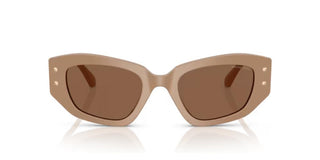 Michael Kors Mk 2234b Le Praz Women Brown Squared Sunglasses