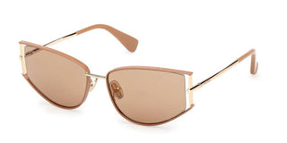 Max Mara Mm0141 Unisex Gold Cat Eye Sunglasses