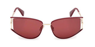 Max Mara Mm0141 Unisex Gold Cat Eye Sunglasses