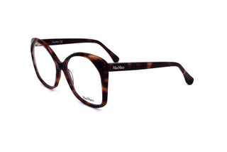 Max Mara Mm5029 Unisex Havana Geometric Eyeglasses