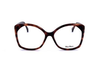 Max Mara Mm5029 Unisex Havana Geometric Eyeglasses