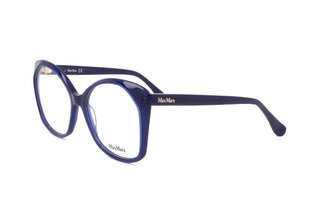 Max Mara Mm5029 Unisex Blue Geometric Eyeglasses