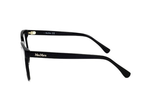 Max Mara Mm5031 Unisex Black Geometric Eyeglasses