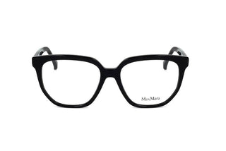 Max Mara Mm5031 Unisex Black Geometric Eyeglasses