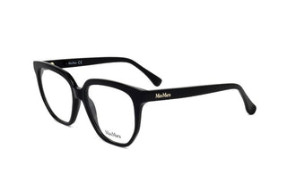Max Mara Mm5031 Unisex Black Geometric Eyeglasses