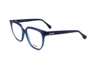 Max Mara Mm5031 Unisex Blue Geometric Eyeglasses