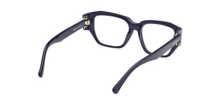 Max Mara Mm5182 Unisex Blue Geometric Eyeglasses