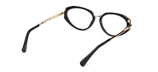Max Mara Mm5185 Unisex Black Cat Eye Eyeglasses