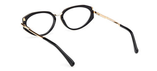 Max Mara Mm5185 Unisex Black Cat Eye Eyeglasses