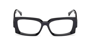 Max Mara Mm5189 Unisex Black Rectangle Eyeglasses