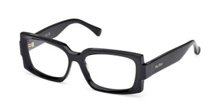 Max Mara Mm5189 Unisex Black Rectangle Eyeglasses