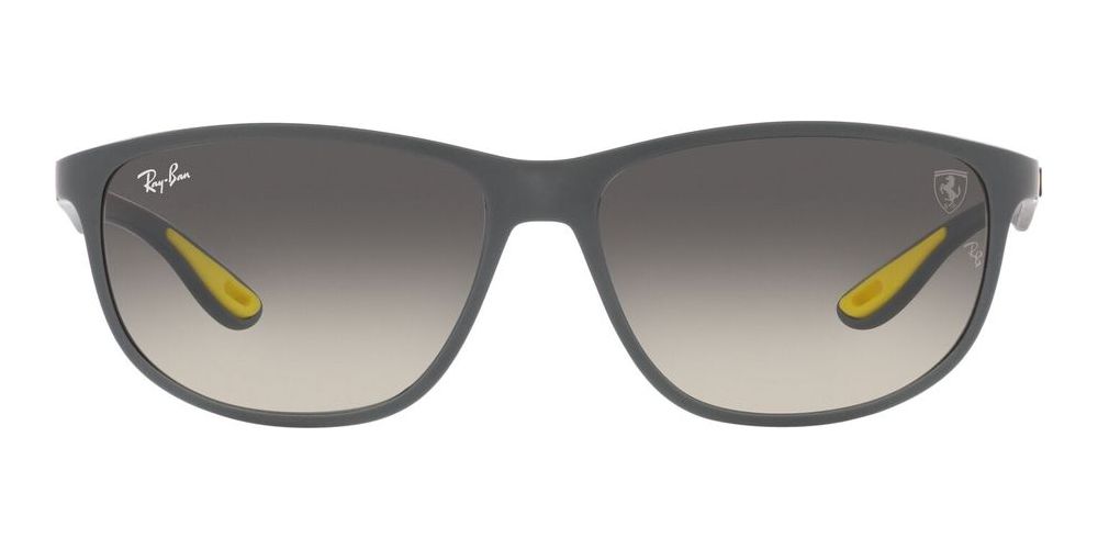 Ray Ban MOD. 4394M unisex Grey Visor Sunglasses Otticanet US