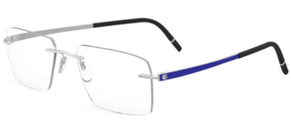 Silhouette MOMENTUM 5529/FF men Blue Geometric Eyeglasses