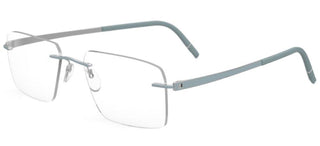 Silhouette MOMENTUM 5529/FF men Green Geometric Eyeglasses