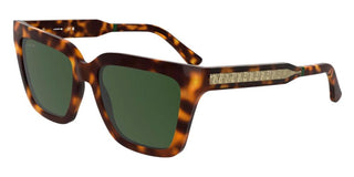 Lacoste Monogram L6063s Women Havana Squared Sunglasses