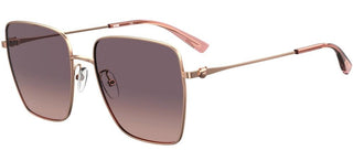 Moschino MOS072/G/S women Rose gold Squared Sunglasses