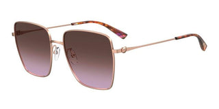 Moschino MOS072/G/S women Rose gold Squared Sunglasses