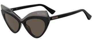 Moschino MOS080/S women Black Cat Eye Sunglasses