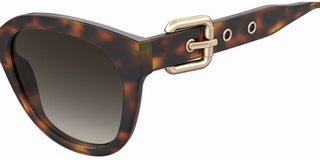 Moschino MOS143/S women Havana Geometric Sunglasses