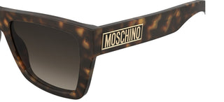 Moschino Mos181/s Women Havana Rectangle Sunglasses