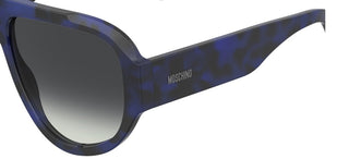 Moschino Mos183/s Men Blue Squared Sunglasses