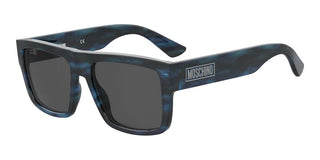 Moschino Mos187/s Men Blue Squared Sunglasses