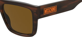 Moschino Mos187/s Men Brown Squared Sunglasses