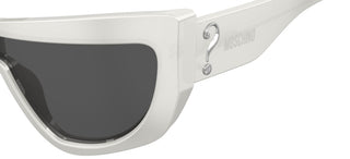 Moschino Mos188/s Women Silver Shield Sunglasses