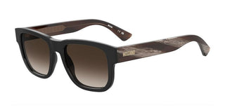 Moschino MOS202/S men Black Rectangle Sunglasses