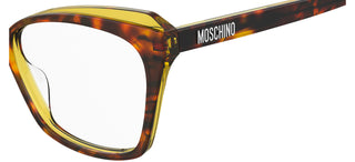 Moschino MOS569 women Havana Round Eyeglasses
