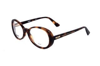 Moschino Mos594 Women Havana Oval Eyeglasses