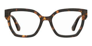 Moschino Mos633 Women Havana Rectangle Eyeglasses