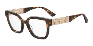 Moschino Mos633 Women Havana Rectangle Eyeglasses