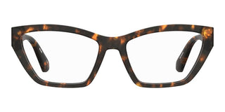 Moschino Mos634 Women Havana Rectangle Eyeglasses