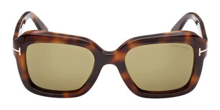 Tom Ford NATALIA-02 FT1283 unisex Havana Squared Sunglasses