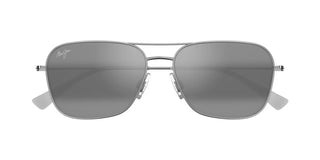 Maui Jim Na'auao Mj0675s Men Silver Squared Sunglasses