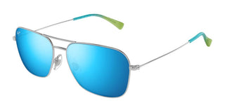 Maui Jim Na'auao Mj0675s Men Silver Squared Sunglasses