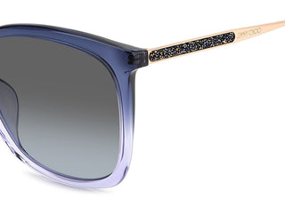 Jimmy Choo NEREA/G/S women Blue Squared Sunglasses