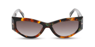 Police New Dawn 3 Splr25 Unisex Havana Geometric Sunglasses